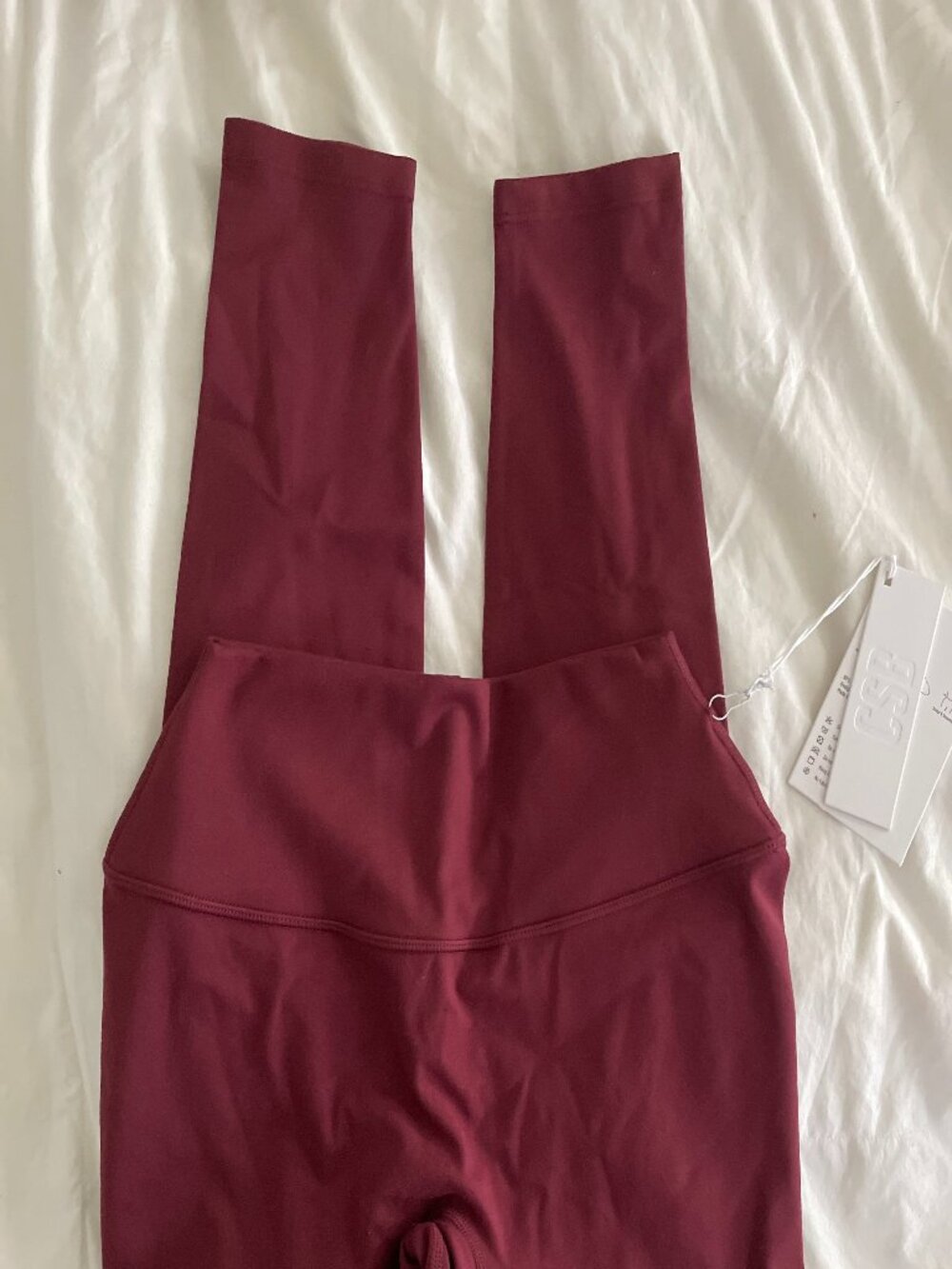 CSB Medium Red shaping Leggings NWT